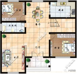 别墅厕所平面设计效果图 别墅卫生间平面布局图 