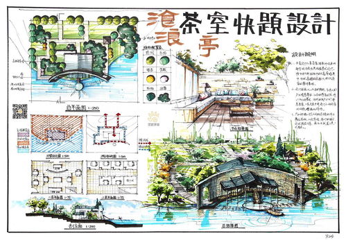 快题设计亭子效果图手绘 快题设计亭子效果图，灵感、实践与视觉呈现 