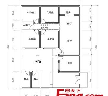 平平房设计图及效果图 平房平面设计图大全 