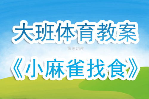 小麻雀活动设计方案_小麻雀教案