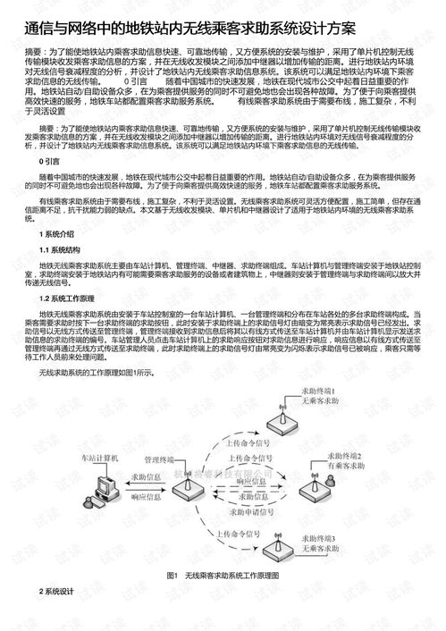 通信设计方案_通信设计方案模板范文